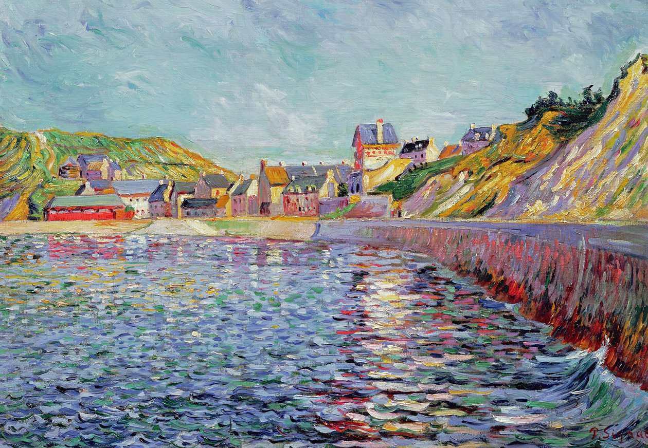 Port-en-Bessin, Calvados, 1884 körül alkotó: Paul Signac