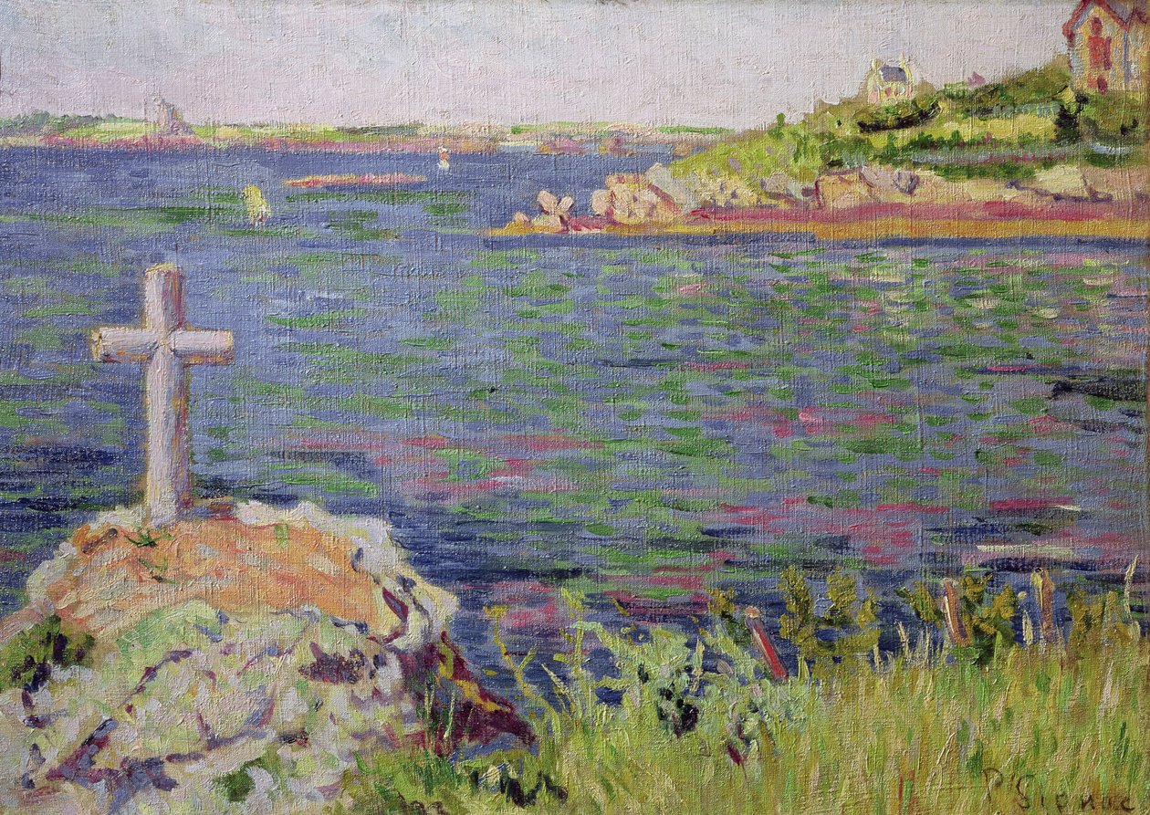 Saint-Briac, a Tengerészkereszt, 1885 alkotó: Paul Signac
