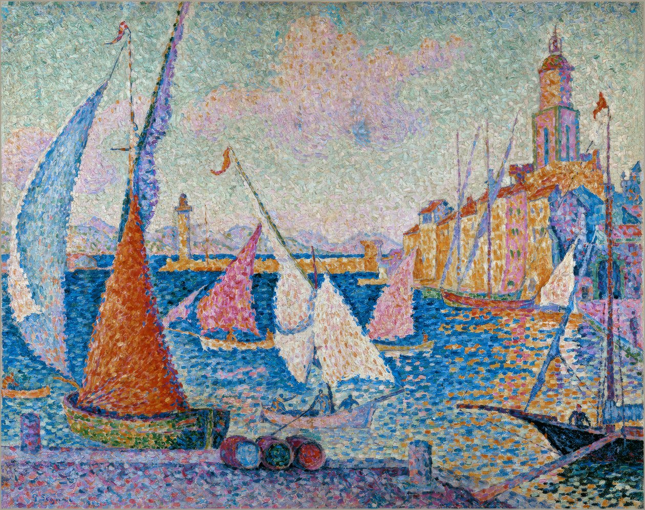 Saint-Tropez, a rakpart alkotó: Paul Signac