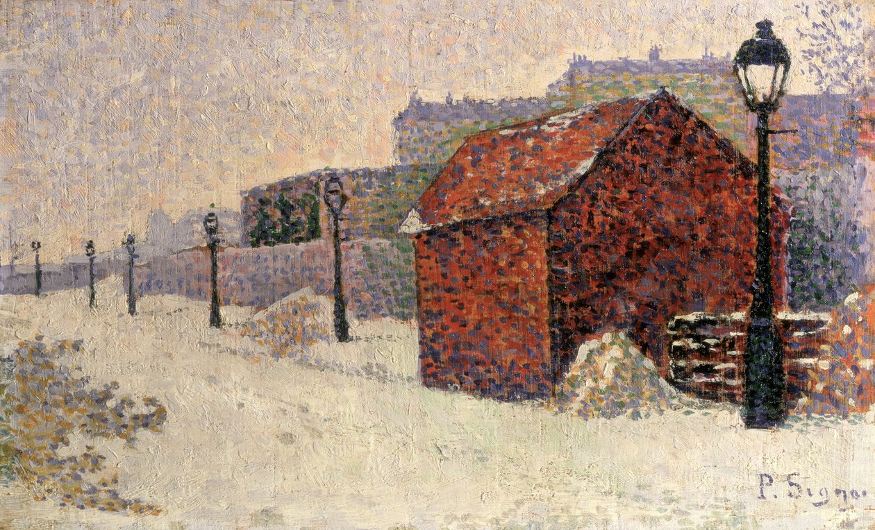 Snow, Butte Montmartre, 1887 alkotó: Paul Signac
