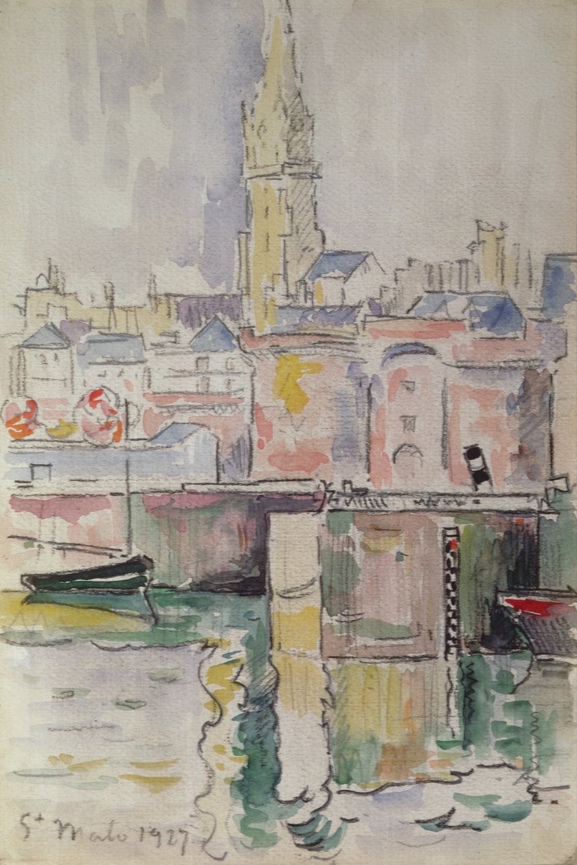 St. Malo, 1927 alkotó: Paul Signac