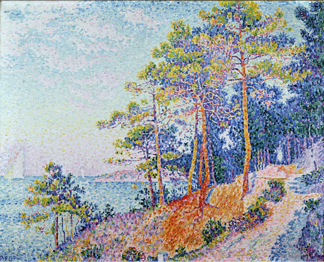 St. Tropez, a szokások ösvénye, 1905 alkotó: Paul Signac