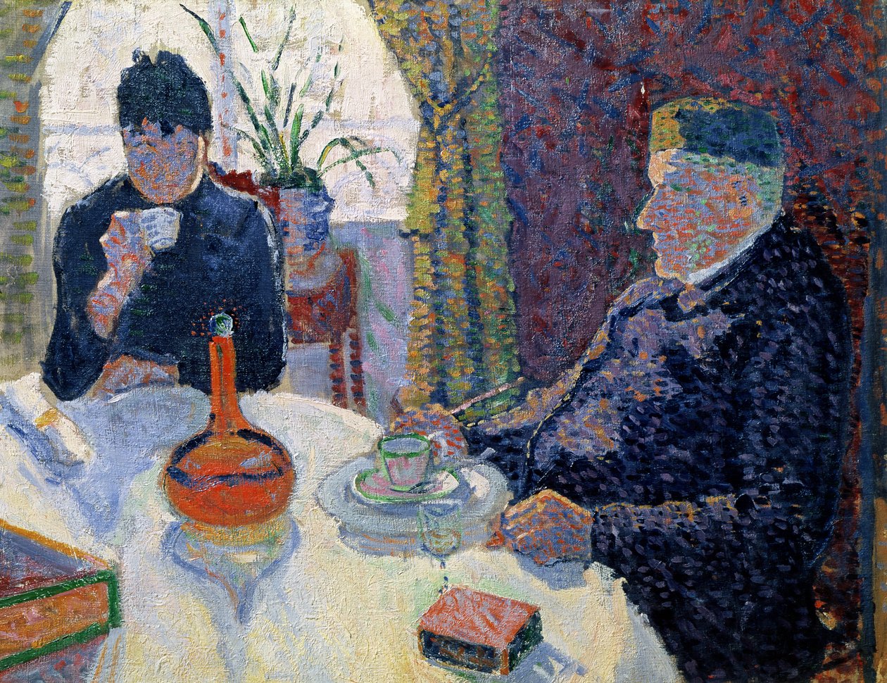 Study for The Dining Room, 1886 körül alkotó: Paul Signac