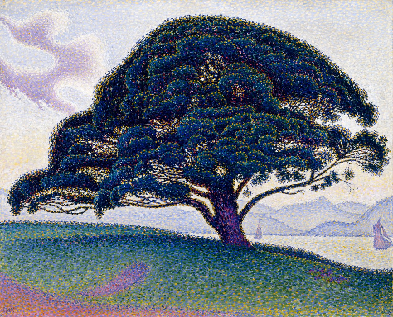 A Bonaventure Pine, 1893 alkotó: Paul Signac