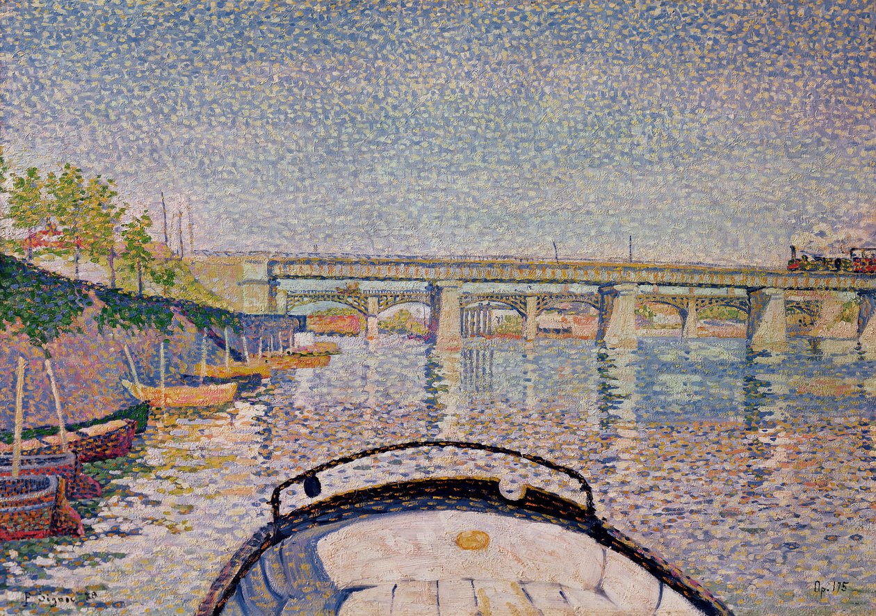 Az asnieresi híd, 1888 alkotó: Paul Signac