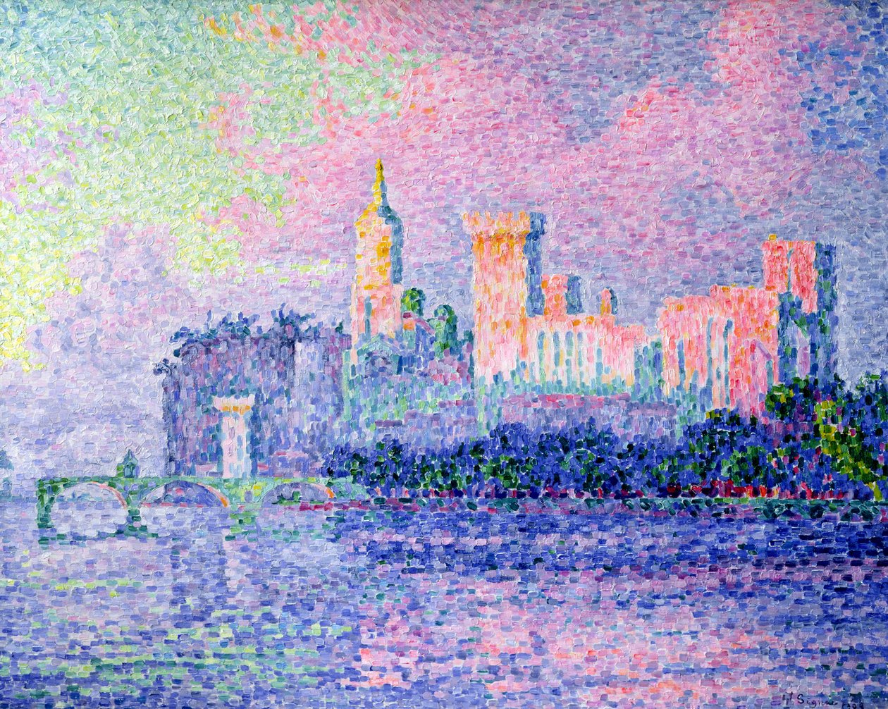 A Chateau des Papes, Avignon, 1900 alkotó: Paul Signac