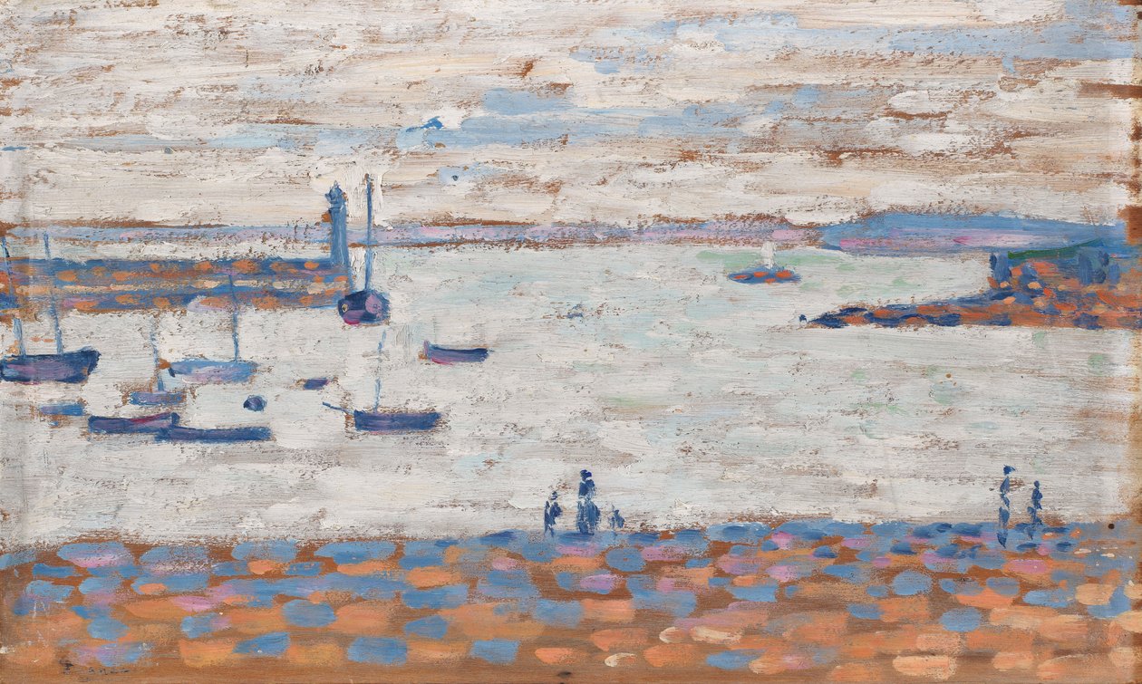 A kikötő bejárata, Portrieux alkotó: Paul Signac