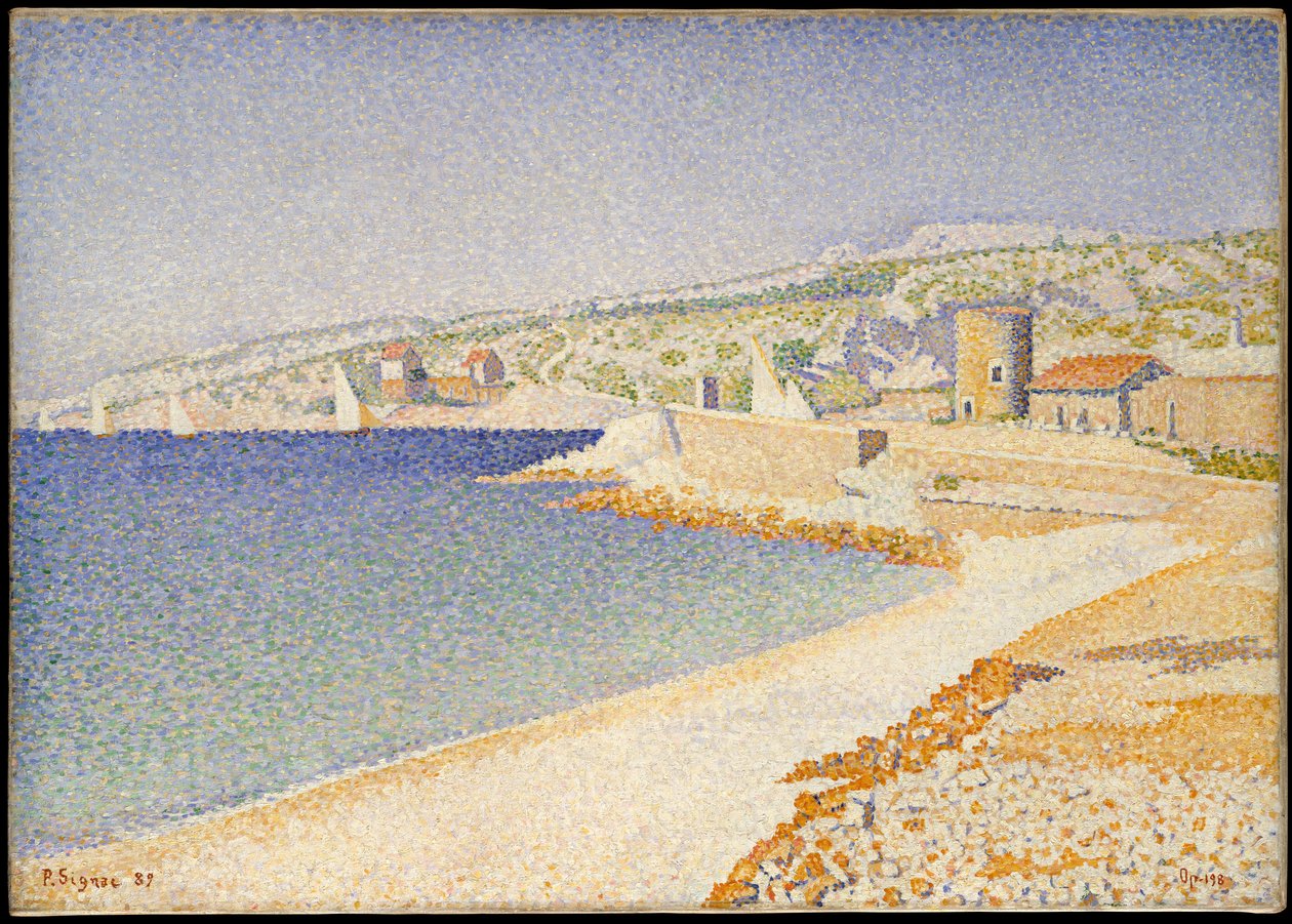 A Cassis-i móló, Opus 198 alkotó: Paul Signac