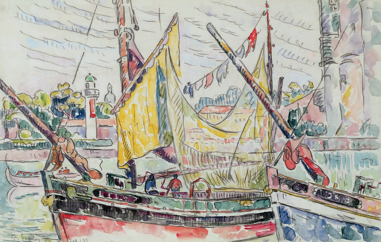 La Rochelle kikötője alkotó: Paul Signac
