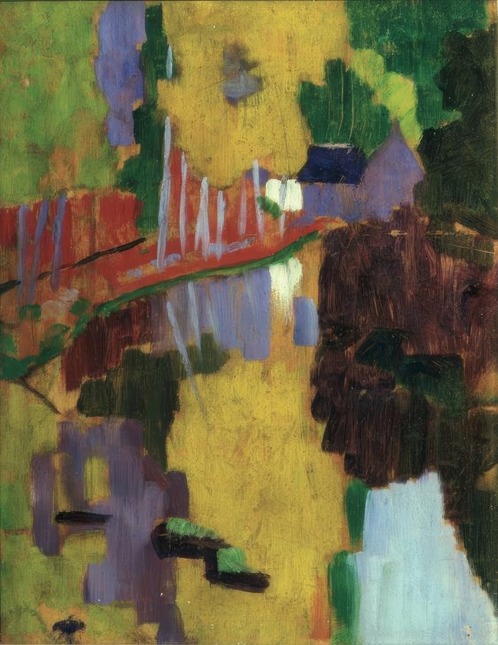 A talizmán / 1888. Képviselő: PAUL SERUSIER. Múzeum: KÜLÖNLEGES GYŰJTEMÉNY PÁRIZS FRANCIAORSZÁG alkotó: Paul Sérusier