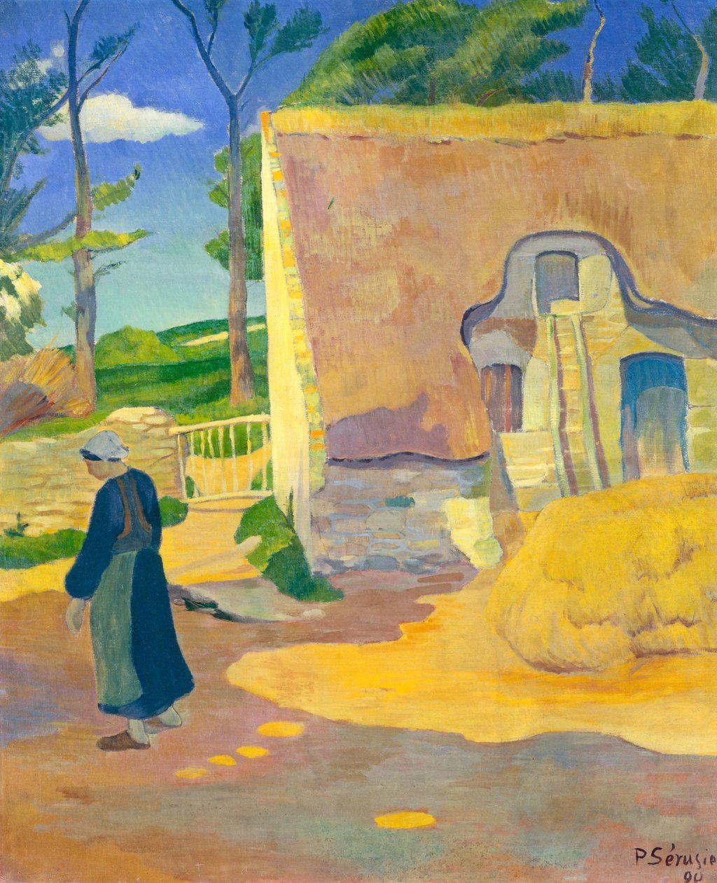 Parasztház Le Poulduban alkotó: Paul Sérusier