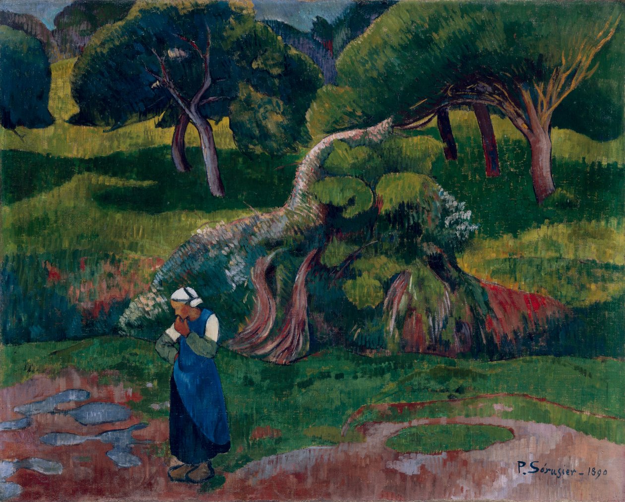 Táj Le Poulduban, 1890 alkotó: Paul Sérusier