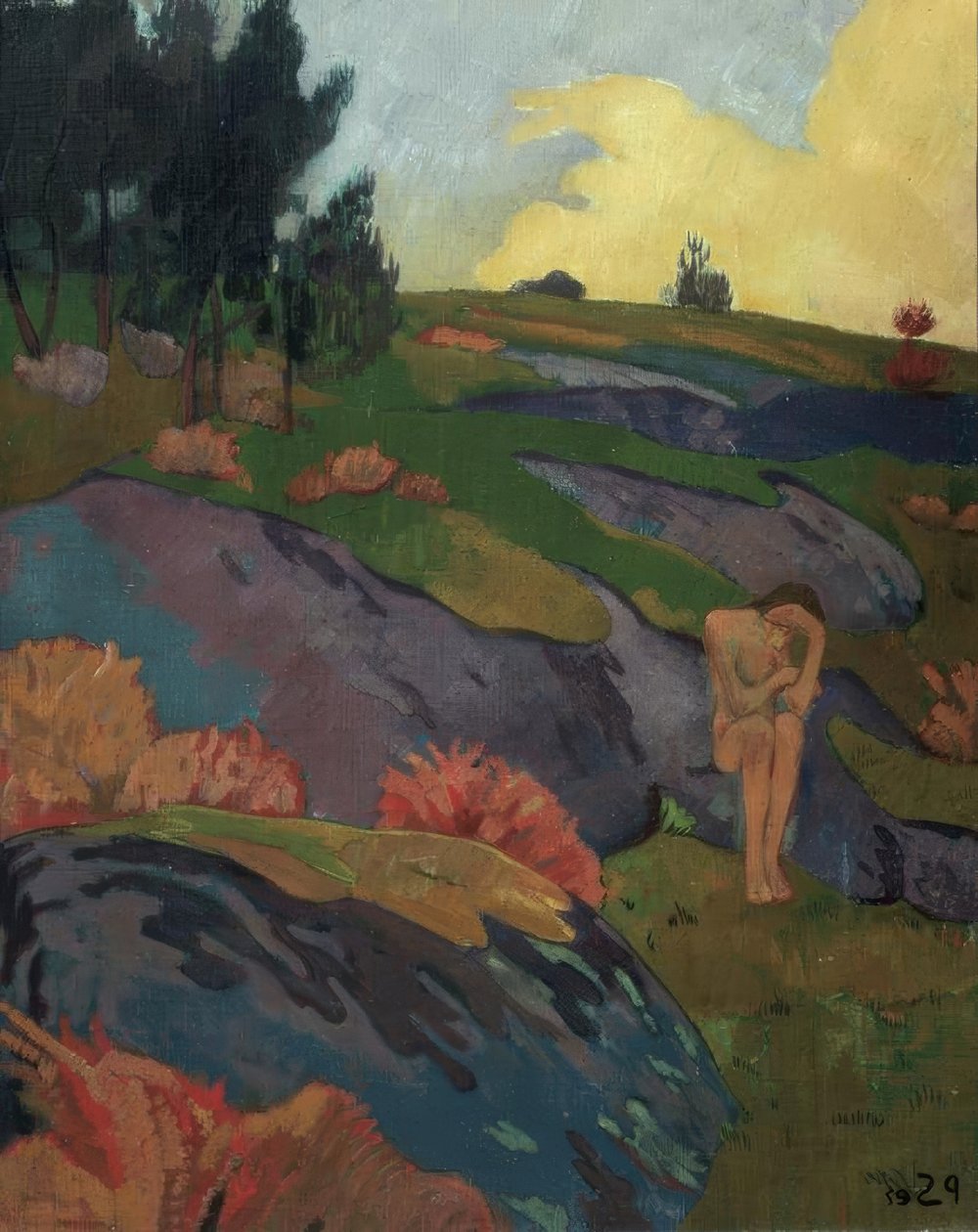 Melankólia vagy breton Éva / 1890. Rendező: PAUL SERUSIER. Múzeum: KÜLÖNLEGES GYŰJTEMÉNY alkotó: Paul Sérusier