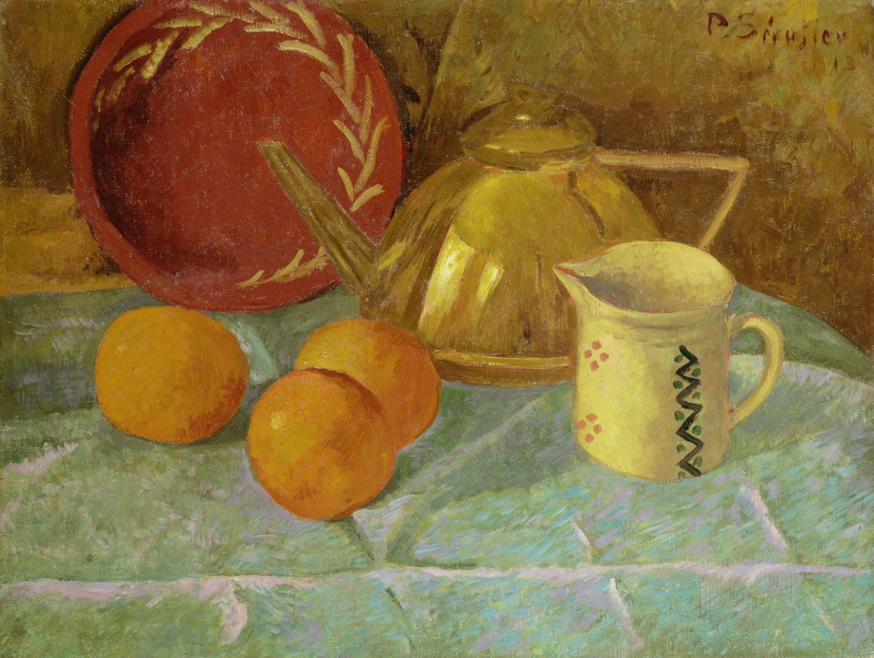 Csendélet gyümölccsel és kancsóval vagy Szinkronizálás sárga színben, 1913 alkotó: Paul Sérusier