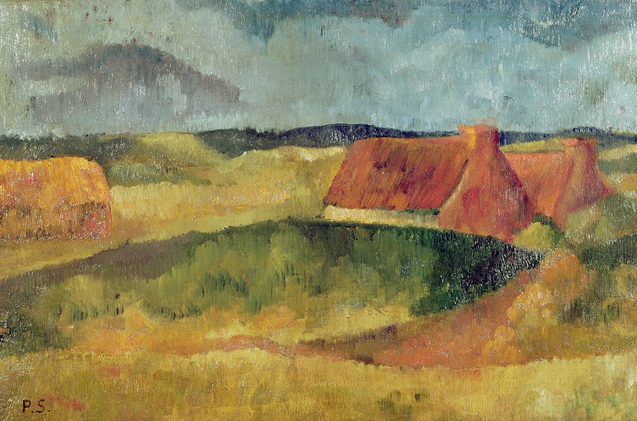 Nádfedeles kunyhók Poulduban, 1894 alkotó: Paul Sérusier
