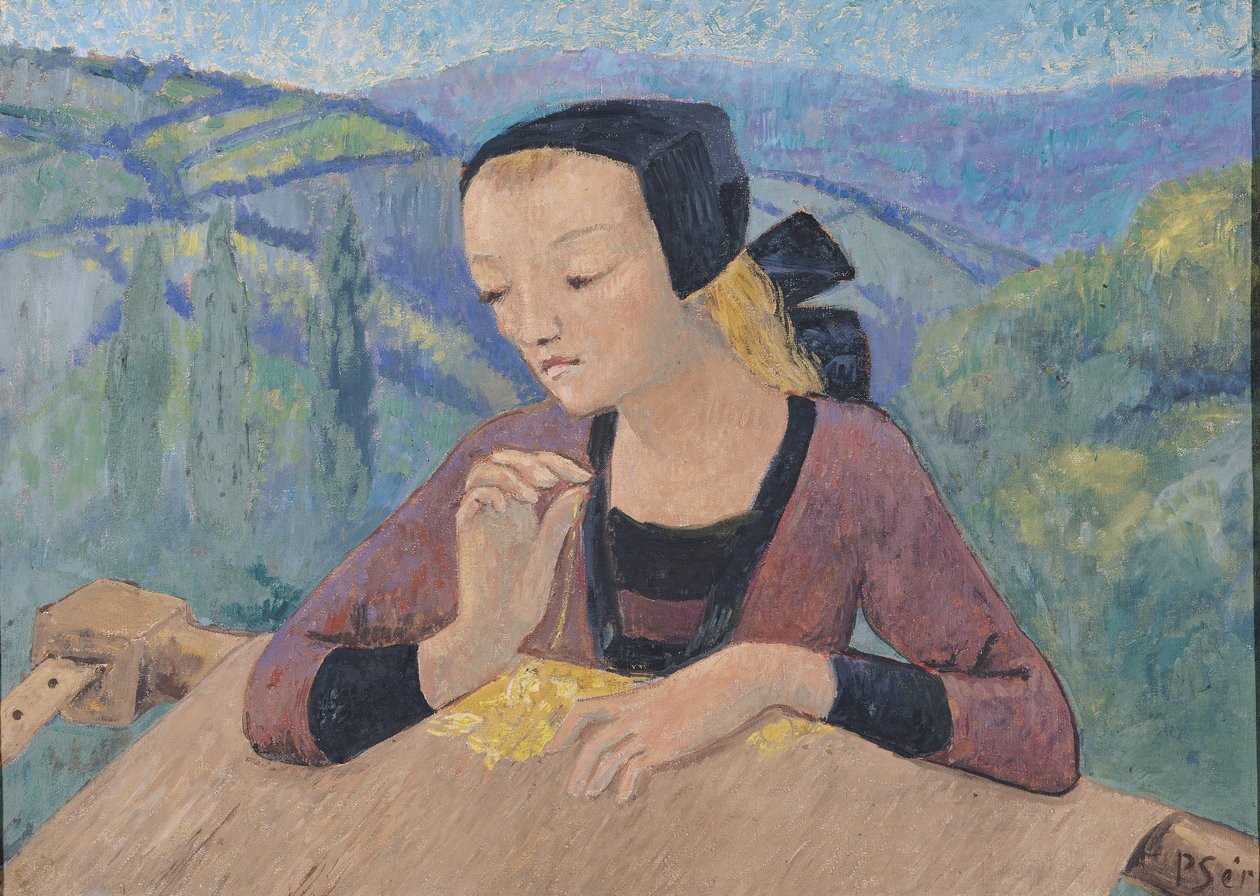 A hímzőnő alkotó: Paul Sérusier