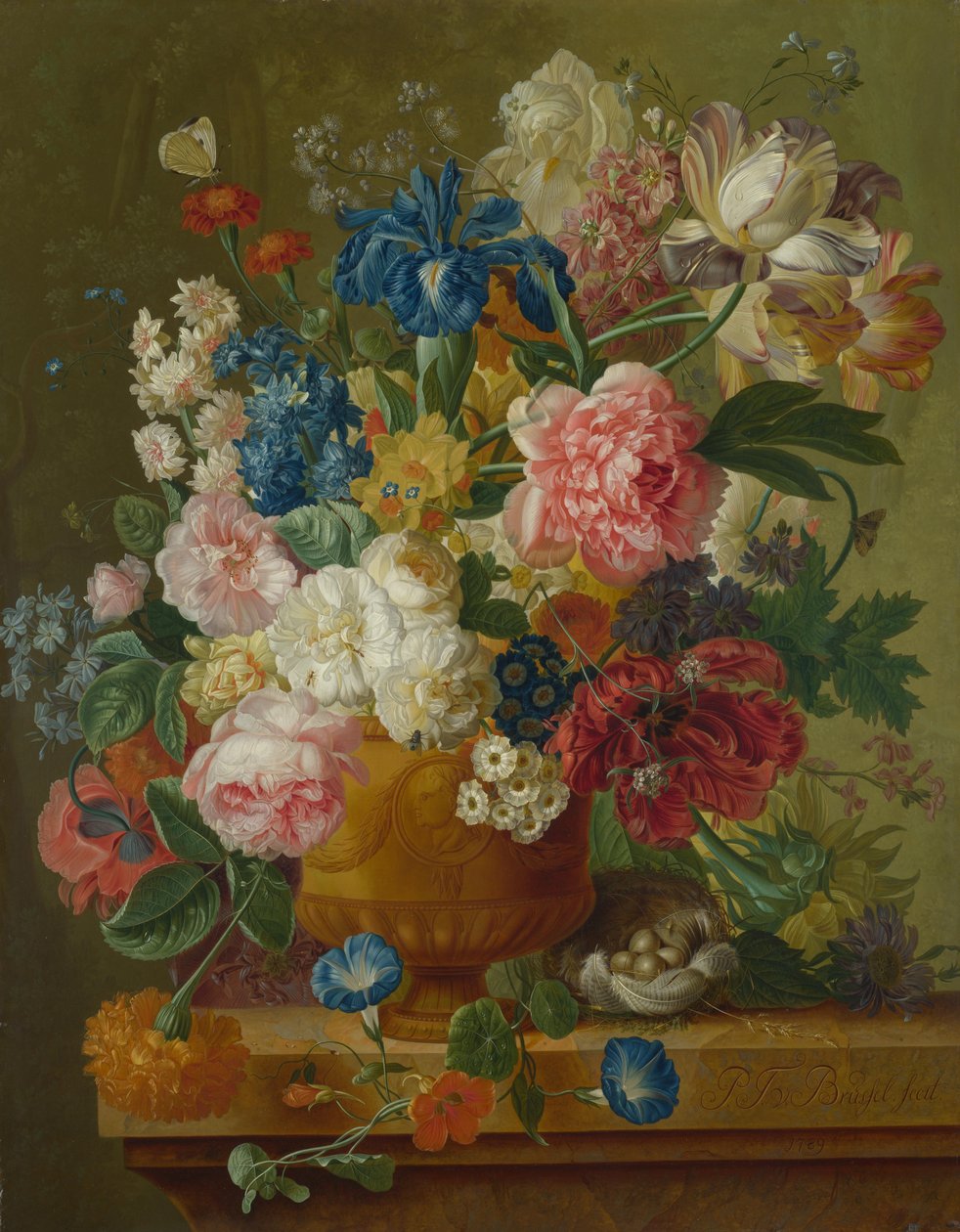 Virágok vázában, 1789 alkotó: Paul Theodor van Brussel