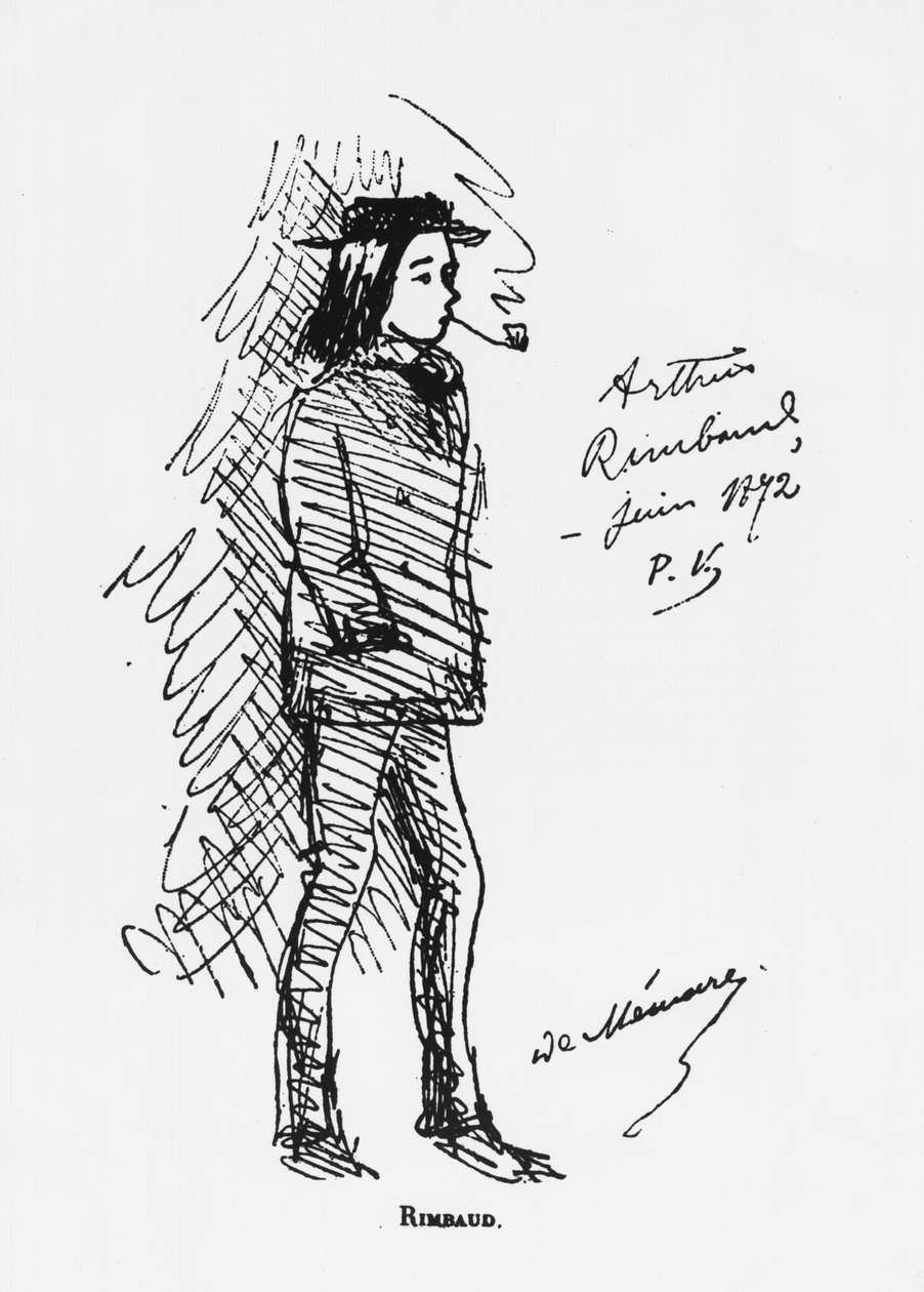 Arthur Rimbaud (1854-91) 1872. június alkotó: Paul Verlaine