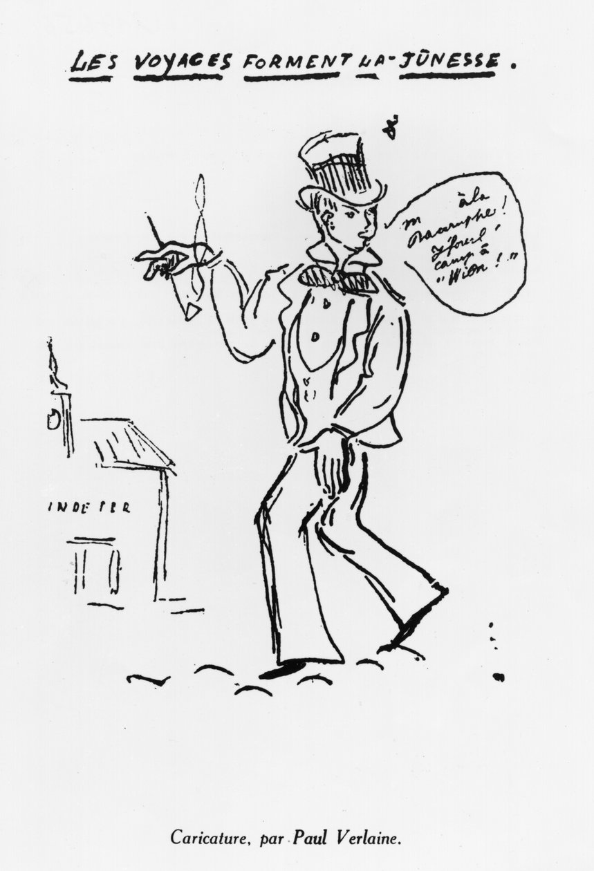 Arthur Rimbaud (1854-91) "Az utazások alkotják a fiatalokat" alkotó: Paul Verlaine