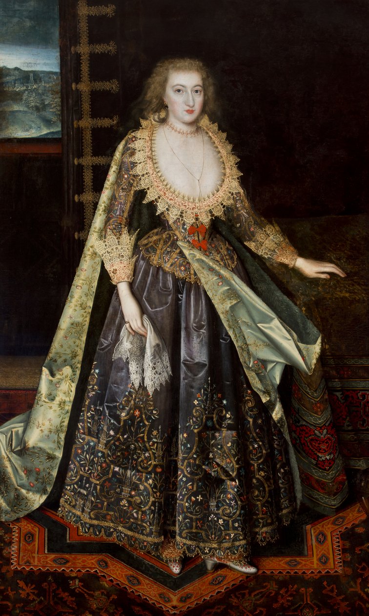 Margaret Stuartnak hívott hölgy, Nottingham grófnője, 1620 körül alkotó: Paul van attr.to Somer