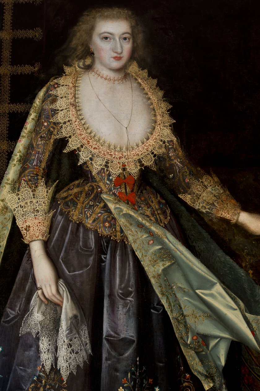 Margaret Stuartnak hívott hölgy, Nottingham grófnője, 1620 körül alkotó: Paul van attr.to Somer