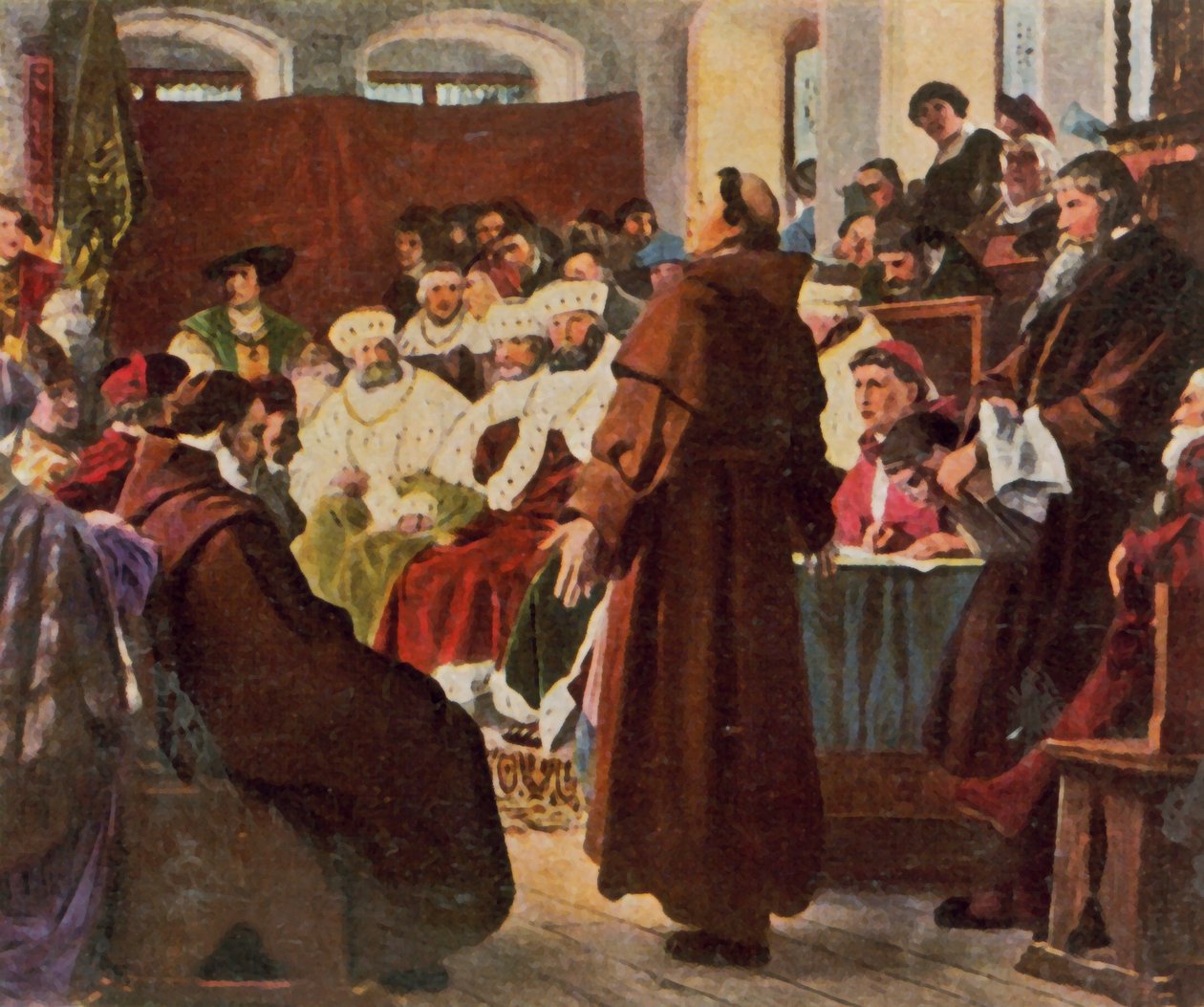 Luther a wormsi országgyűlésen alkotó: Paul (after) Thumann