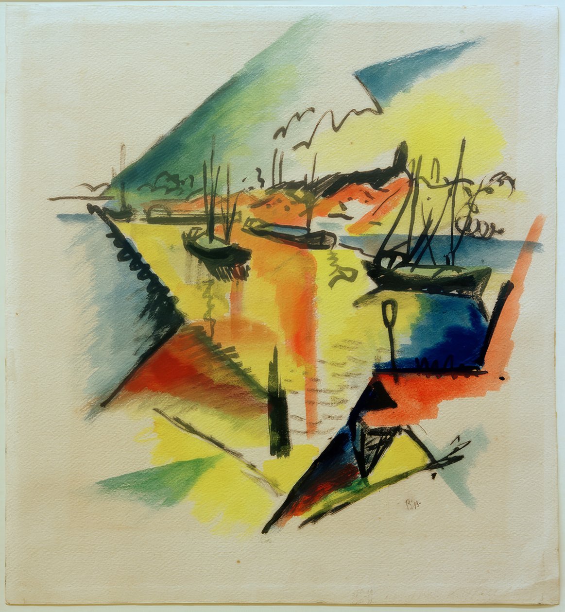 Rheinischer Industriehafen alkotó: Paul Adolf Seehaus