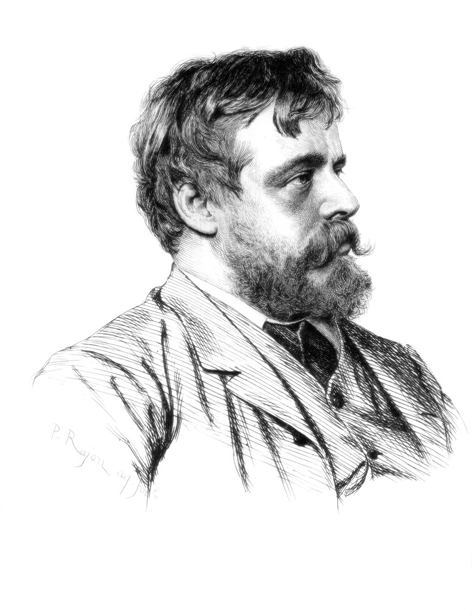 Lawrence Alma-Tadema brit művész, 1880-1882. alkotó: Paul Adolphe Rajon