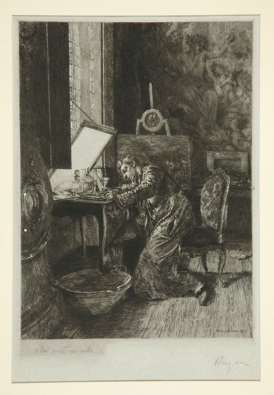 A festő alkotó: Paul Adolphe Rajon