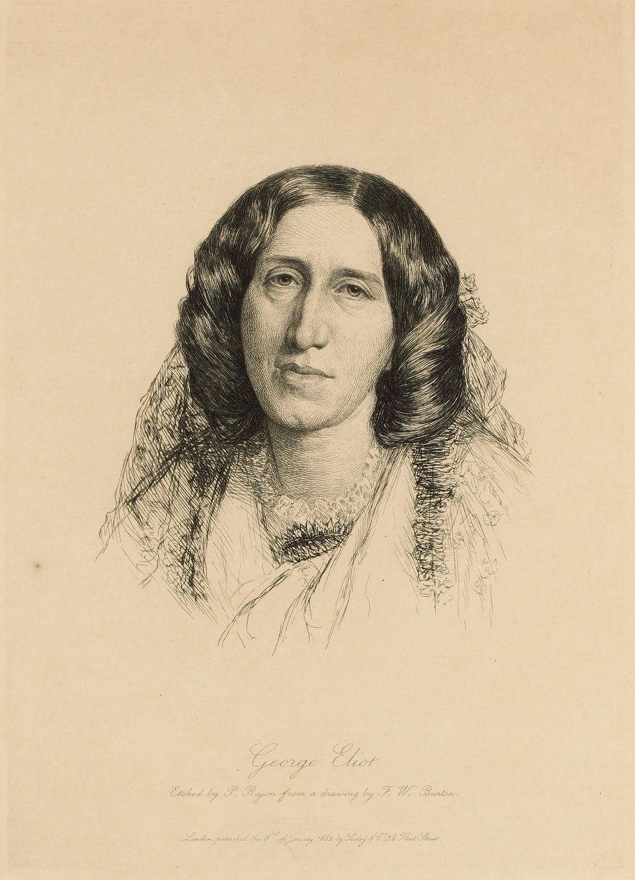 George Eliot portréja 1819-1880, 1882. alkotó: Paul Adolphe Rajon