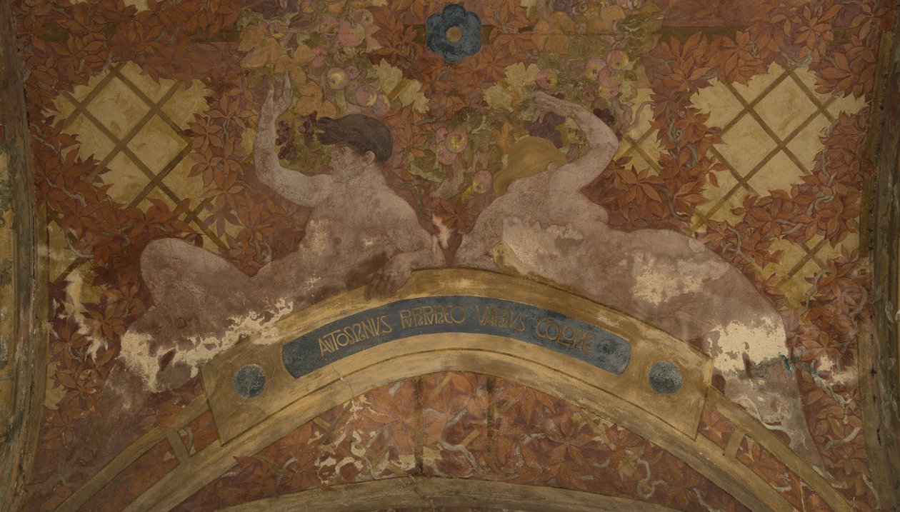 Az évszakok : Ősz, 1909 és 1910 között (építészeti környezet) alkotó: Paul Albert Baudouin