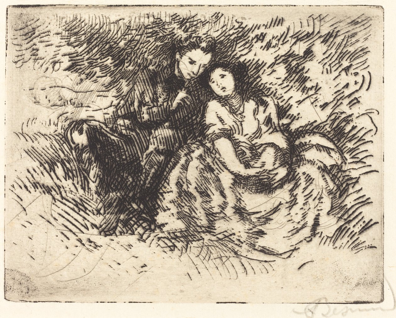 Szerelmes beszélgetés Beszélgetés amoreuse, 1913. alkotó: Paul Albert Besnard