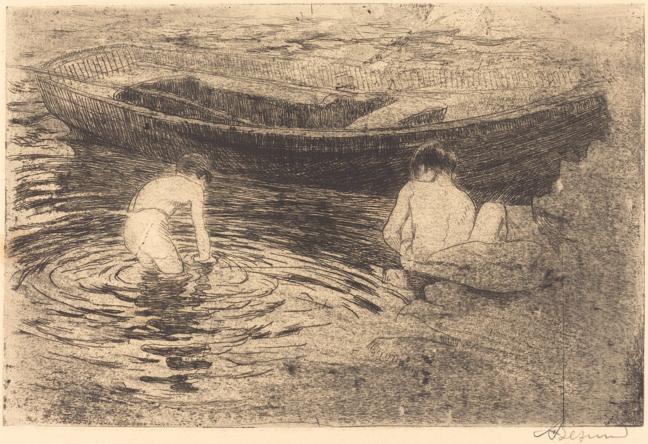 Fürdés Talloires-ban Fürdés Talloires-ban, 1888. alkotó: Paul Albert Besnard