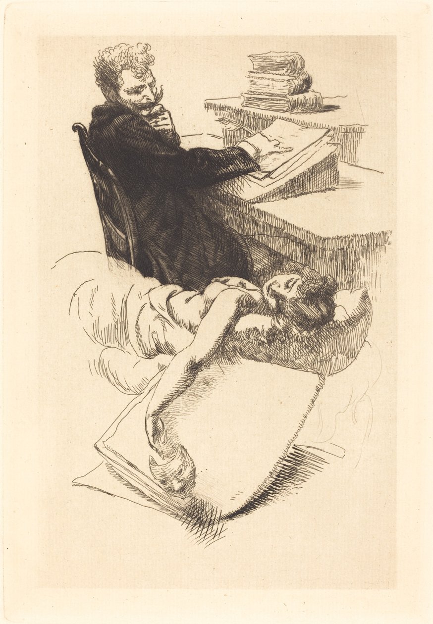 A Clemenceau-ügy frontképe, 1905. alkotó: Paul Albert Besnard