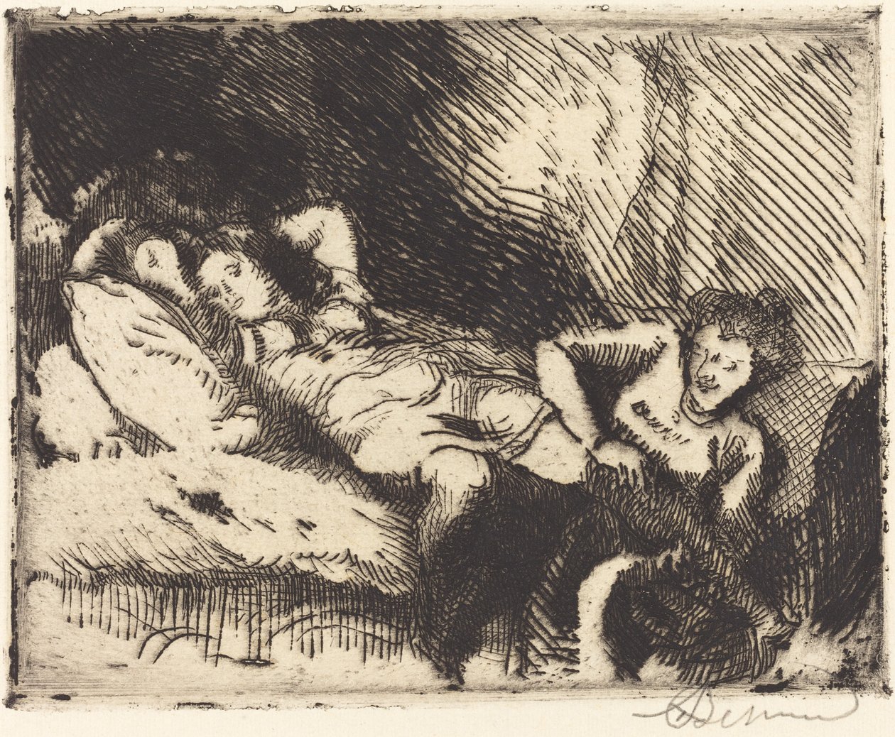 Lefekvés Le coucher, 1913. alkotó: Paul Albert Besnard