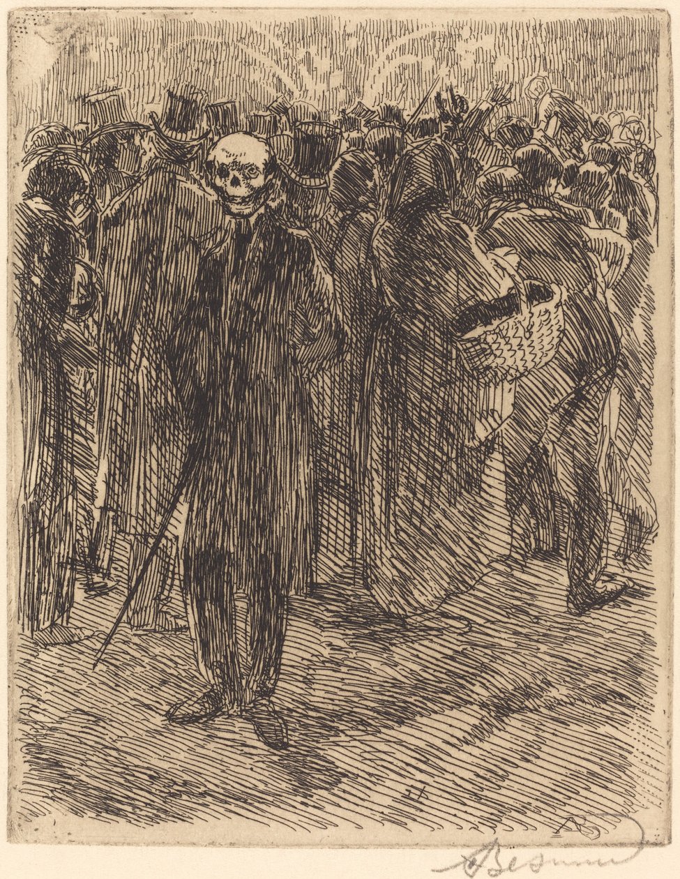 A tömegben A tömegben, 1900. alkotó: Paul Albert Besnard