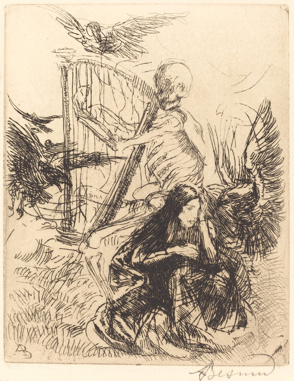 Zenész, zenész, 1900. alkotó: Paul Albert Besnard