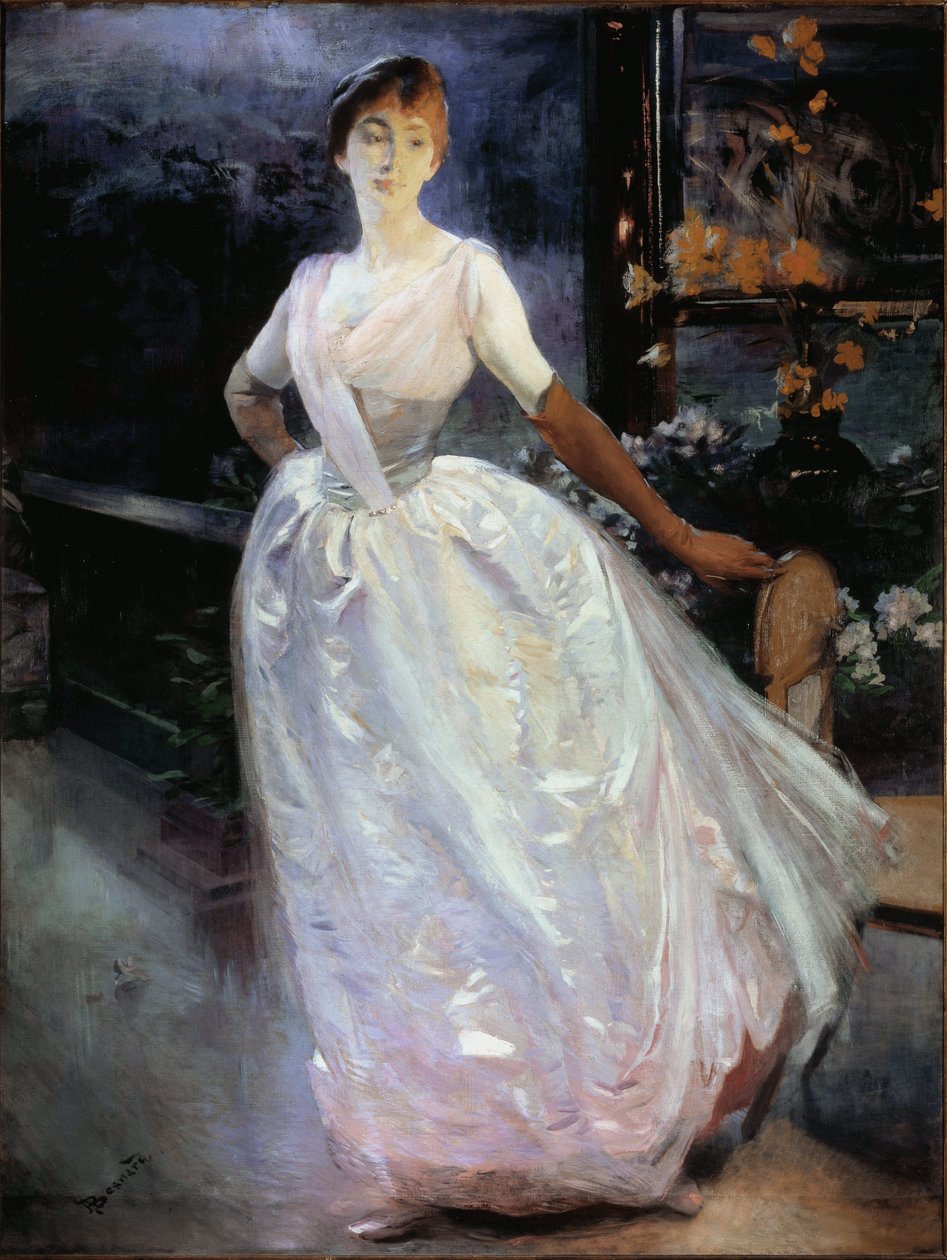 Madame Roger Jourdain portréja – olaj, vászon alkotó: Paul Albert Besnard