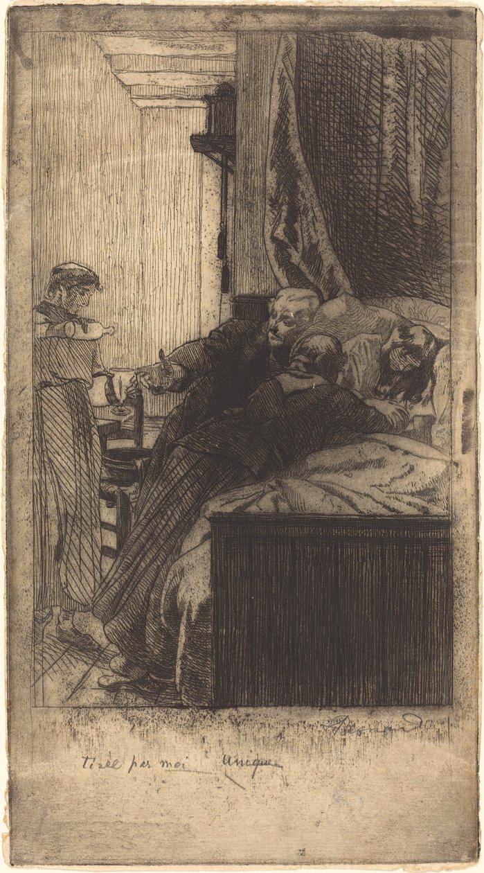 La Maladie betegség, 1884. alkotó: Paul Albert Besnard