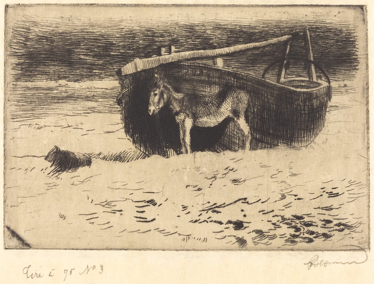 Kis szamár Berckben Egy kis szamár Berckben, 1897. alkotó: Paul Albert Besnard