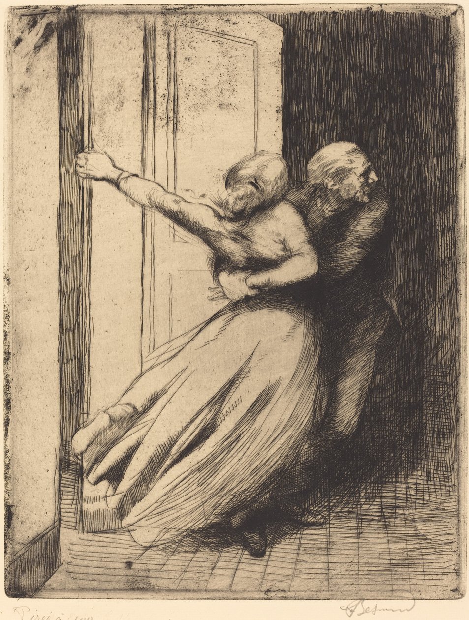 A Rape Le Viol, c. 1886. alkotó: Paul Albert Besnard