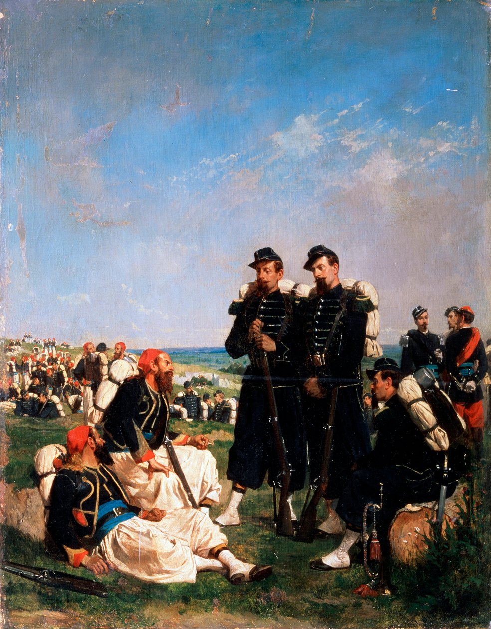 Egy francia tábor Szevasztopol közelében, 19. század alkotó: Paul Alexandre Protais