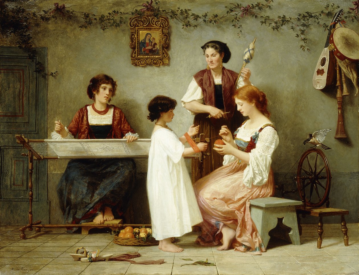 Délutáni időtöltések, alkotó: Paul Alfred de Curzon