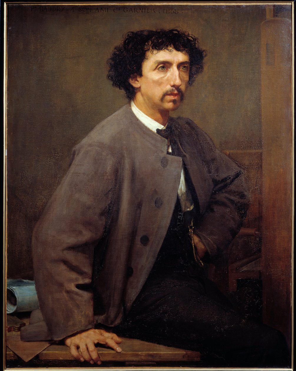 Charles Garnier francia építész (1825-1898) portréja. Paul Baudry festménye (1828-1885) alkotó: Paul Baudry