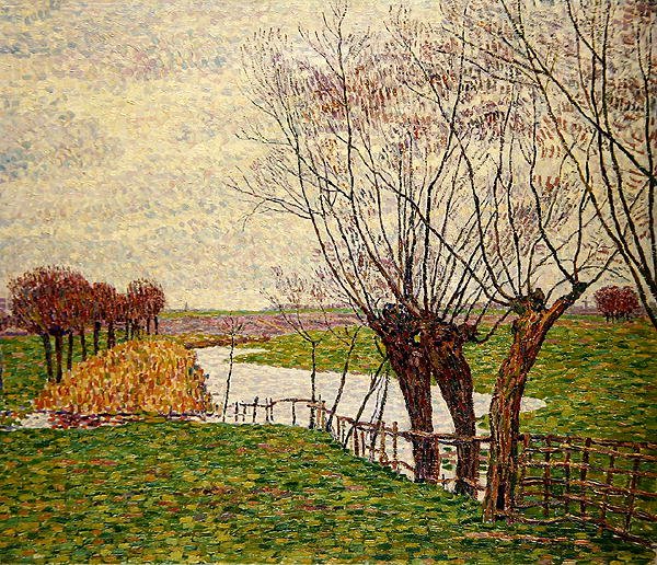 Holland táj (olaj, vászon) alkotó: Paul Baum