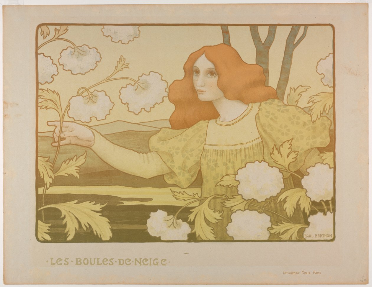 Hógolyók, c. 1900. alkotó: Paul Berthon