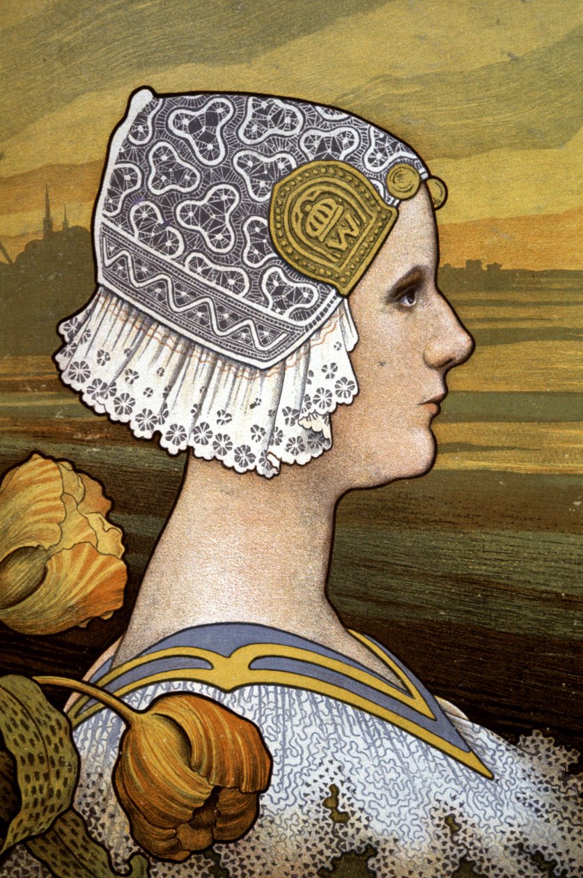 Wilhelmina holland királynő, 1901 körül (illusztráció) alkotó: Paul Berthon