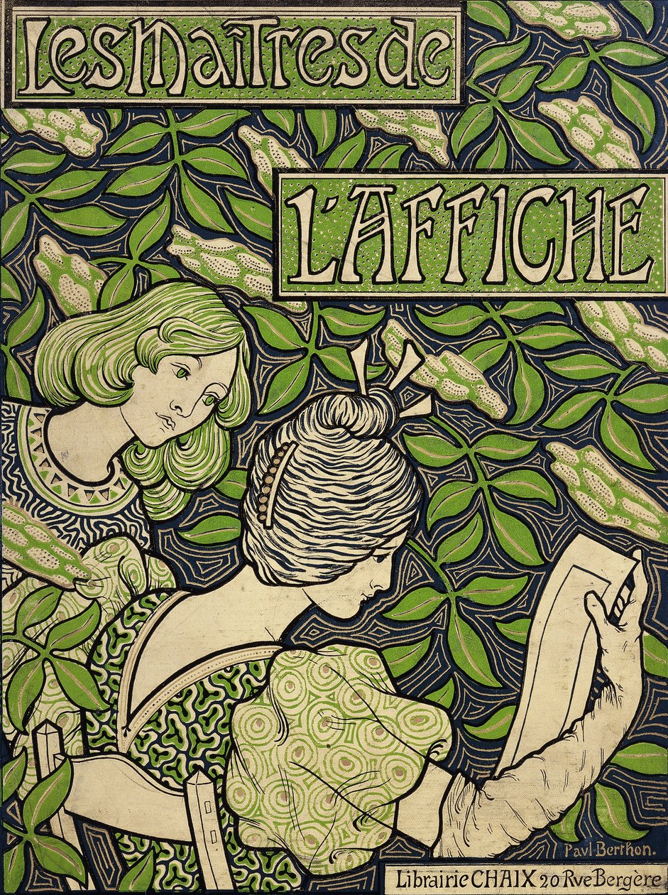 Címlap A plakát mesterei I-V. kötetből; Les Maitres de l"Affiche, I-V. kötet, 1896-1900 alkotó: Paul Berthon