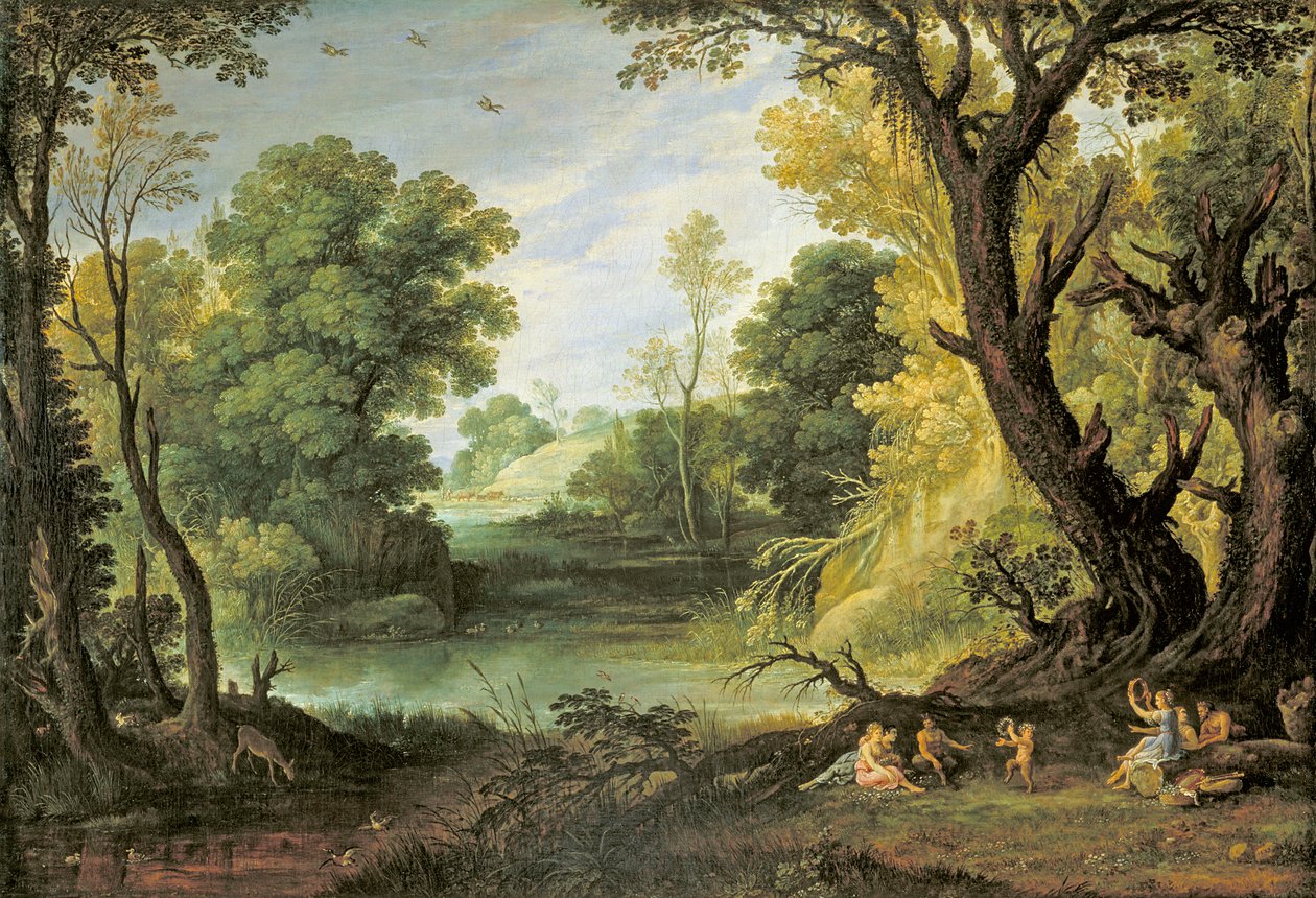 Táj nimfákkal és szatírokkal, 1623 alkotó: Paul Bril