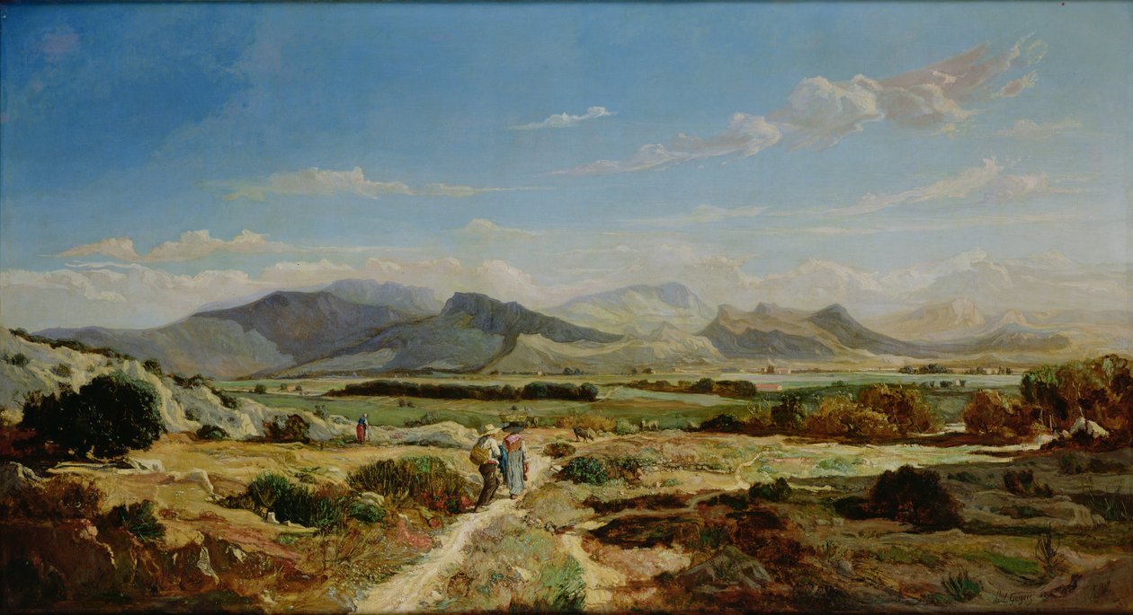 Hills Allauch közelében, 1862 alkotó: Paul Camille Guigou